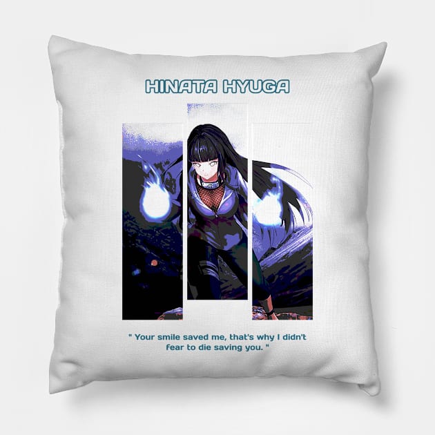 Hinata Hyuga Pillow by creamypaw design