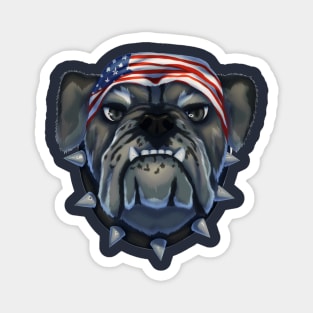 American Badass Bulldog Magnet