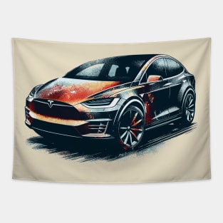 Tesla Model X Tapestry