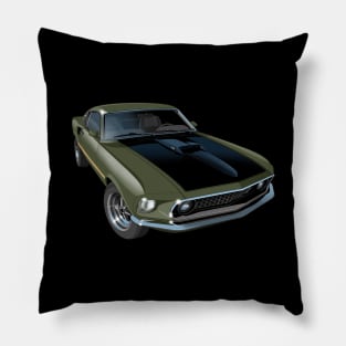 1969 ford mustang mach 1 Pillow