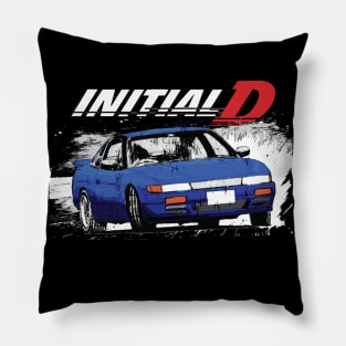 Initial D - Mountain Drift Racing Tandem s13 sylvia Impact blue Mako Pillow