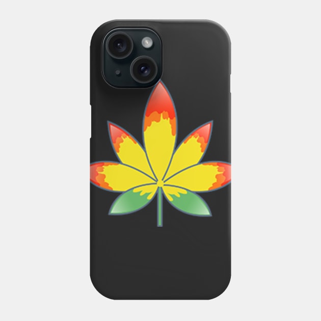 Raggae weed leaf Phone Case by VibinEmoji