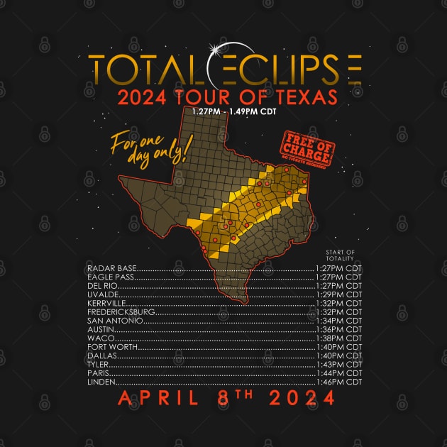 Total Solar Eclipse 2024 Tour of Texas by NerdShizzle