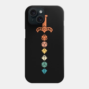 Retro Funk Polyhedral D20 Dice Tabletop RPG Phone Case