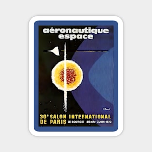 1973 French Aeronautics and Space Exhibition Magnet