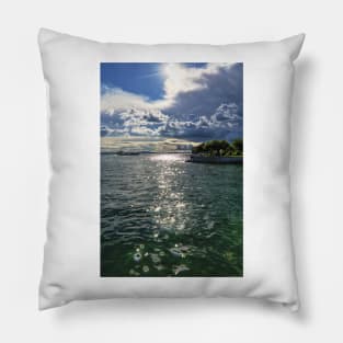 Lake Constance Upcoming Thunder Storm Pillow