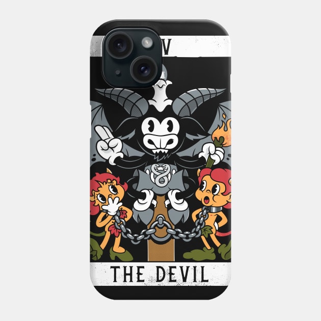 The Devil - XV Tarot Card -Baphomet Phone Case by Nemons