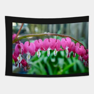 "Bleeding Heart" Flowers Tapestry