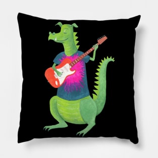 Dragon Guitarist Pillow