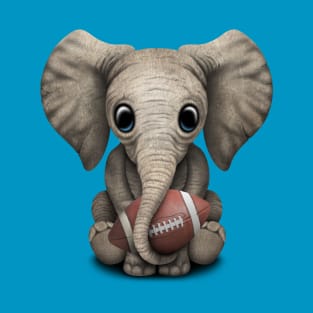 Baby Elephant Playing With Football T-Shirt