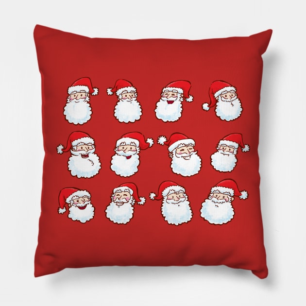 12 Santas Pillow by nickv47