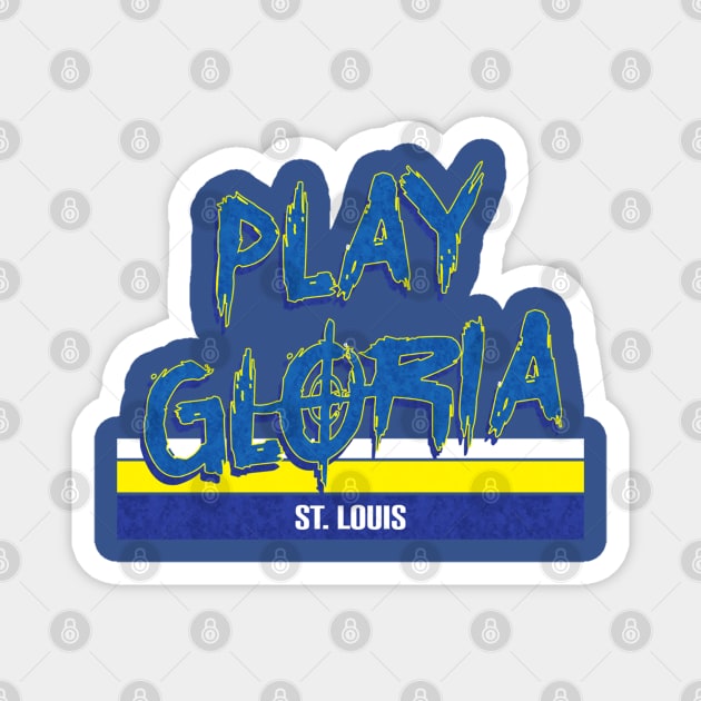 Gloria Go Blues Magnet by Spilled Ink