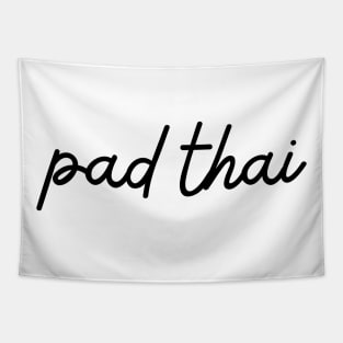 pad thai - black Tapestry