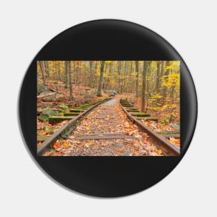 Autumn Logging Railroad Pin