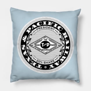 Texas and Pacific Railway - T&P (18XX Style) Pillow