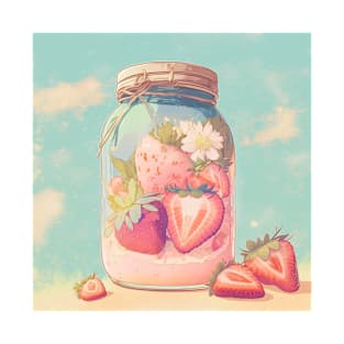 Strawberry in a Glass Jar T-Shirt