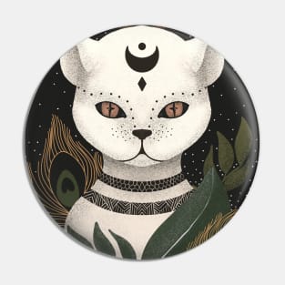 Colorful Occult Cat Pin