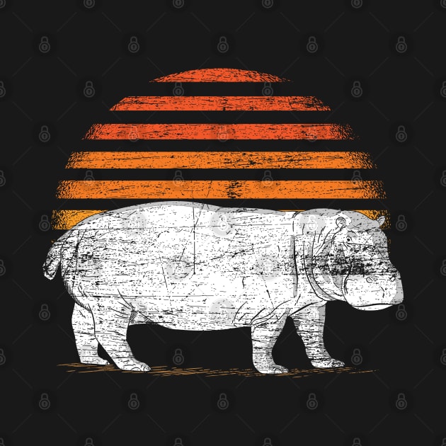 sunrise hippo animal by ShirtsShirtsndmoreShirts
