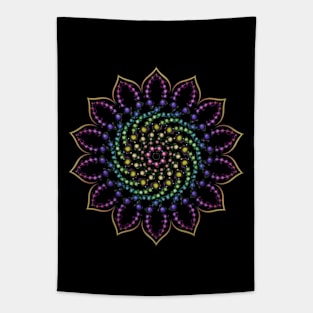 Spiral Spot Mandala Tapestry