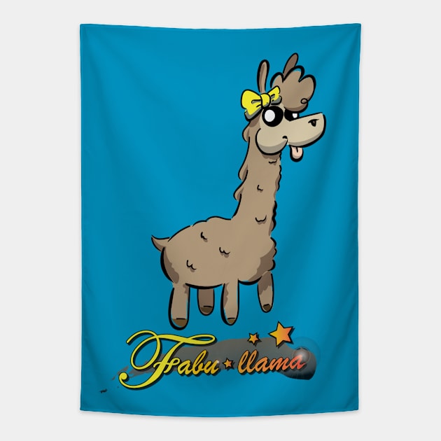 Fabu-llama Tapestry by BunnyMaelstrom