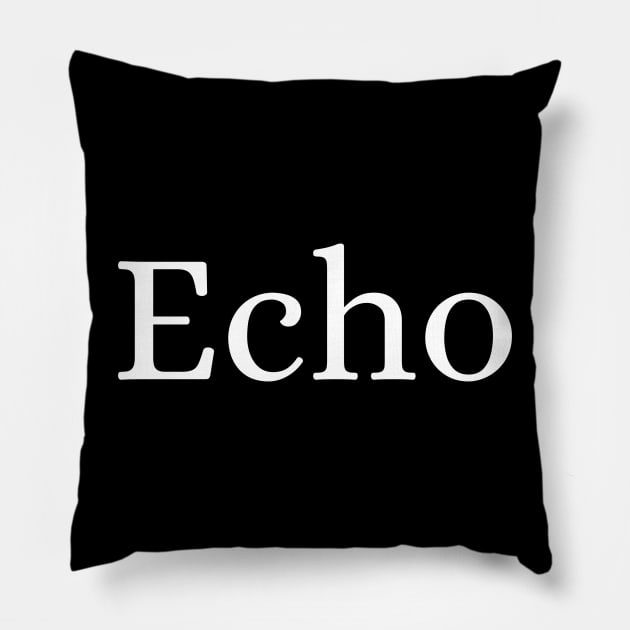 Echo Pillow by Des