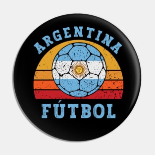 Argentina Football Retro Pin