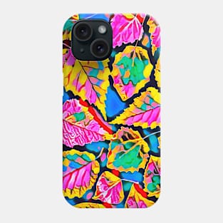 Colorful Leaves Design Phone Case