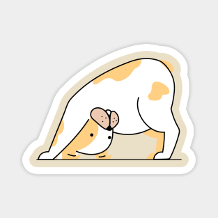 Yoga Downward Dog Pose Magnet