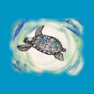 Watercolor sea turtle T-Shirt