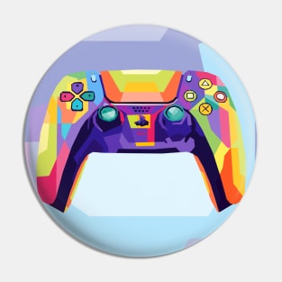 Playstation 5 Controller Wpap Pop Art Pin