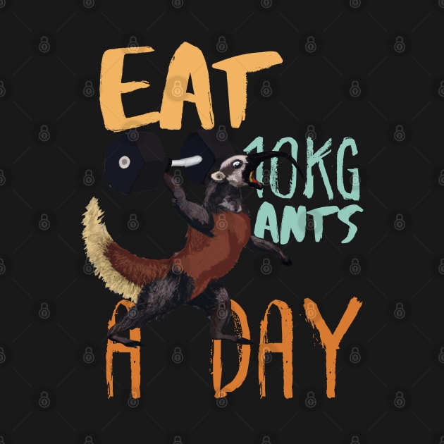 Eat 10KG Ants A Day,  Funny Anteater Weightlifting by maxdax