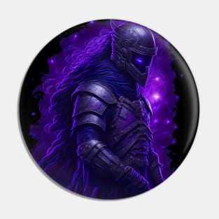 "Warrior of the Night: A Magical Warrior Embracing Splendor" Pin