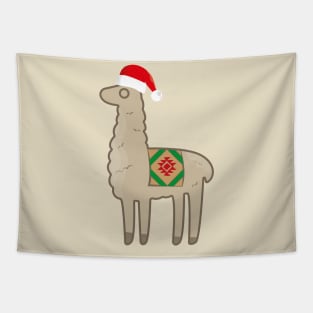 Christmas Llama Tapestry