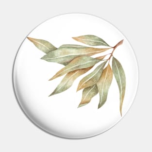 Green leaves Pin