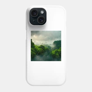 Tropical Rainforest Landscape Painting Phone Case