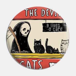 Deal With the Devil - Buy cats Pin