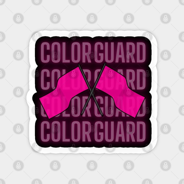 Color Guard Mom Retro flag Magnet by David white