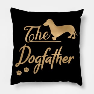 The Dachshund Dogfather Pillow