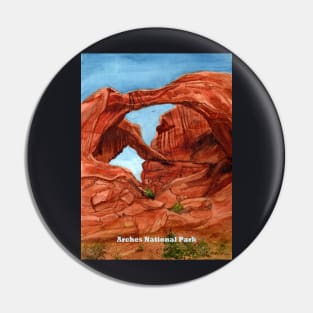 Arches National Park Watercolor Pin