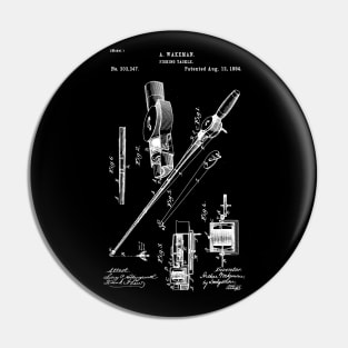 Fishing tackle patent 1884 / tackle blueprint Pin