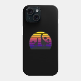 Synthwave Dinosaur - Brachiosaurus Phone Case