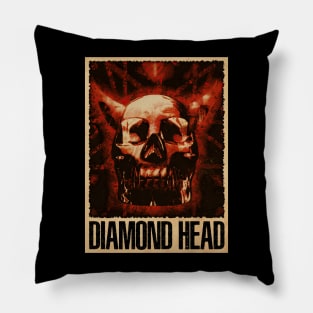 Borrowed Time Threads Diamond Band Tees Craft Metal Elegance Pillow