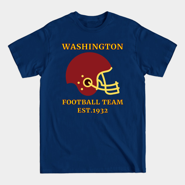 Discover Washington Football Team Est.1932, Washington Football DC Sports Team With Helmet Style - Washington Football Team - T-Shirt