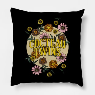 Cocteau Twins Name Personalized Flower Retro Floral 80s 90s Name Style Pillow