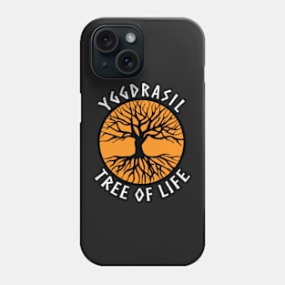 tree of life Yggdrasil Orange Valhalla Vikings Phone Case