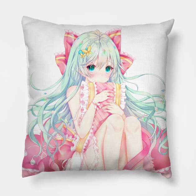 Houchi Shoujo - Lu Xun （放置少女 - 陸遜） Pillow by NaoRi