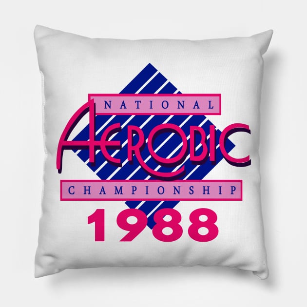 National Aerobic Championship Pillow by FrancisTheThriller