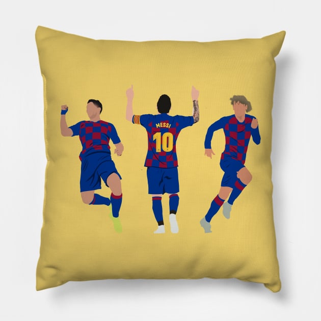 Barcelona Trio Pillow by InspireSoccer