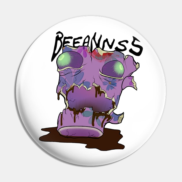 Coffee Zombie Pin by Strange and sticky