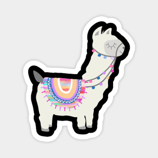 llama funny gift idea Magnet